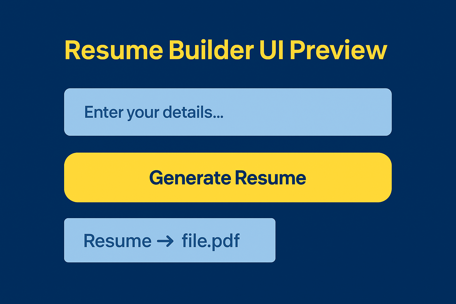 Resume Builder Preview